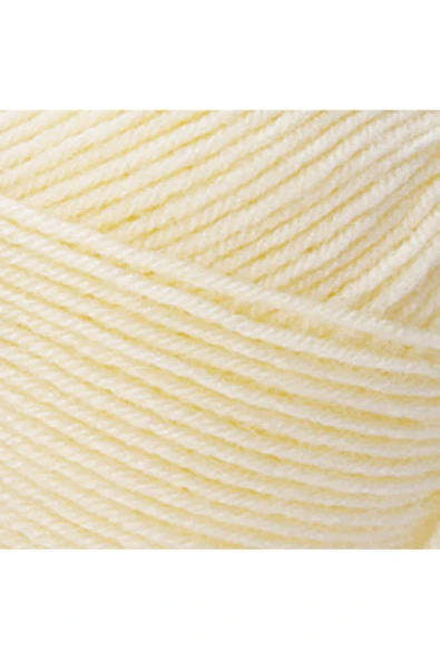 Süper Inci El Örgü Ipi 00256 Krem 100gr - Resim 3