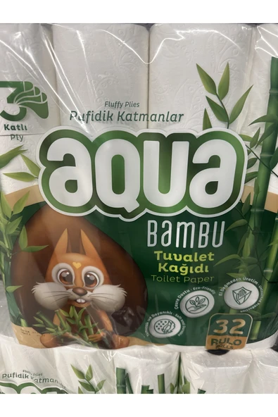 Aqua BAMBU TUVALET KAĞIDI 32Lİ ürün görseli 1