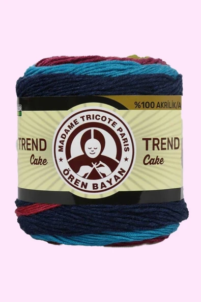 2 Adet Trend Cake Batik Ebruli El Örgü Ipi 634 - Resim 3