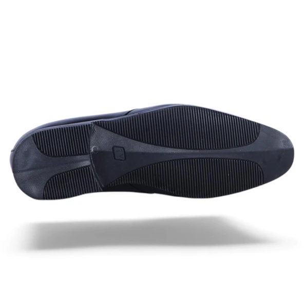 Tek Yıldız 1009 Siyah Kauçuk Erkek Deri Klasik Ayakkabı - Resim 4