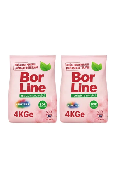 BORLINE BOR LİNE TOZ ÇAMAŞIR DETARJANI 4 KG*2 ADET ürün görseli 1