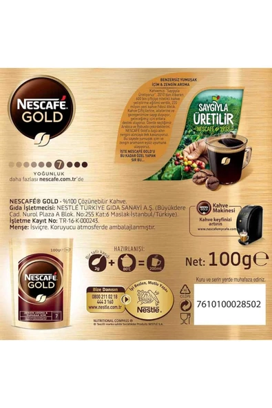 Nescafe Gold 100 gr x3 Adet Avantaj Paket - Resim 3