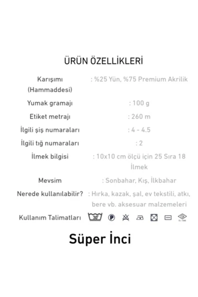 Nako Süper Inci 00217 Siyah - Resim 2