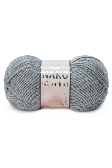 Süper Inci 00194 (gri Melanj) El Örgü Ipi/yünü ürün görseli 1