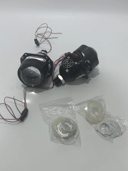 WST-LED 2,5 İnç Bi Xenon Led Uzun Kısa Far Lambası - Resim 6