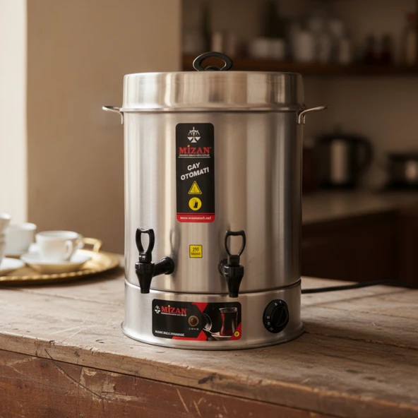 Mizan 250 Bardak Endüstriyel Çaymatik - Paslanmaz Çelik Çay Otomatı ürün görseli 1