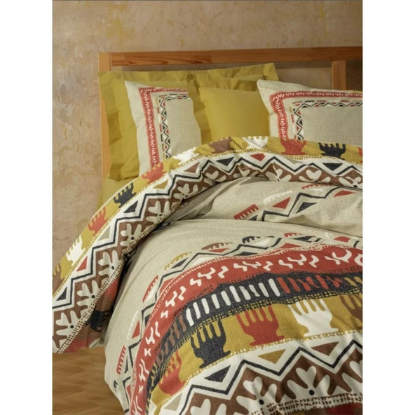 COTTON BOX ETHNIC NEVRESIM TAKIMI CIFT KISILIK MAGNUS HARDAL - Resim 2