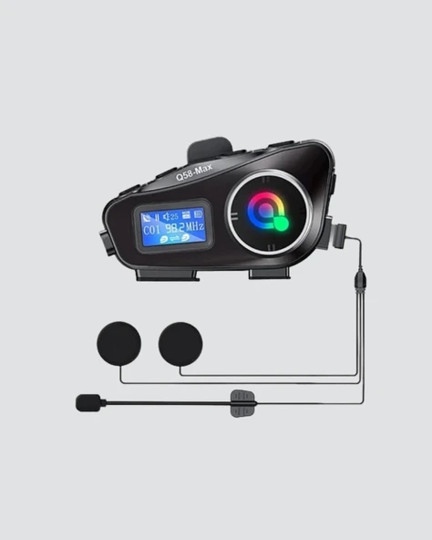 CEYLAN ADAM LCD Ekranlı Bluetooth Kask Kulaklığı FM Radyo ve SD Kart Girişli - Resim 5