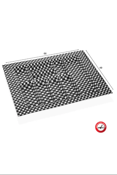 LitaeTrend Eco Modül Kaşıklık Damalı 66x49 Royaleks-ACERO-20126 ürün görseli 1