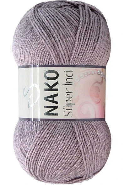 LitaeTrend 1 Adet Süper İnci El Örgü İpi 100 gr Üzüm Suyu 10155 ürün görseli 1