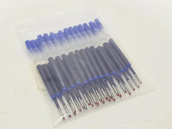 Jaymo Cross Slim 8910‑2 Uyumlu Mavi Jel Roller Kalem Kartuşu 24 Adet - Resim 4