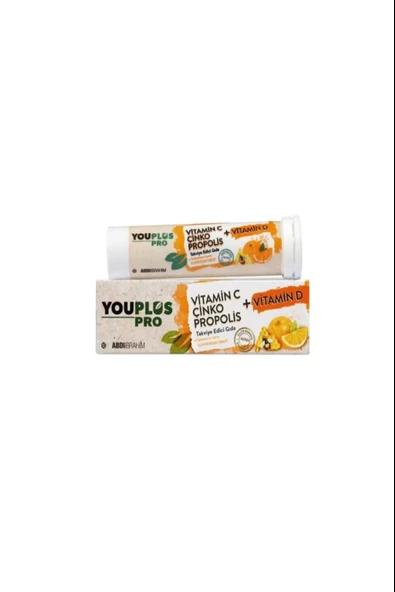 Youplus Pro Vitamin C D Çinko Propolis 15 Efervesan Tablet ürün görseli 1