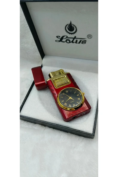 Feroniagold kişiye özel isimli metal rüzgar geçirmez saatli gazlı tasarım çakmak - Resim 2