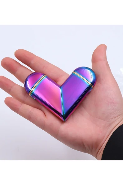 Feroniagold ışıklı hologram kalp çakmak - Resim 2