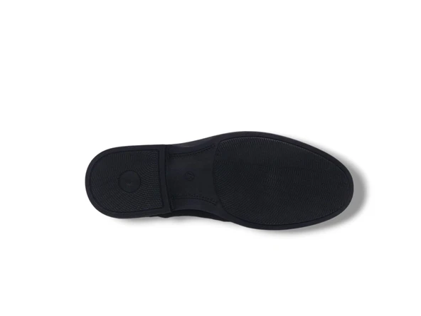 Paggi 612 Erkek Siyah Hakiki Deri Bütün Yüz Günlük Kullanım Poli Taban ( HAFİF ) Ayakkabı - Resim 5