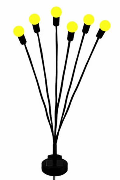 LitaeTrend 2'li Bahçe Çiti 6'lı Renkli Güneş Enerjili Led Lamba Royaleks-1085 ürün görseli 1