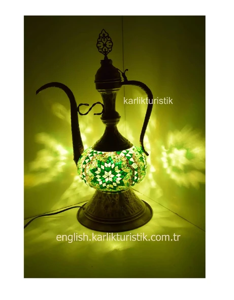 otantik ıbrık abajur büyük - Resim 2