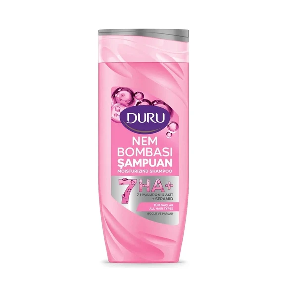 Duru Nem Bombası Şampuan Yıpranmış Saçlar ve Tüm Saçlar İçin 400 ml 2 li Set - Resim 2