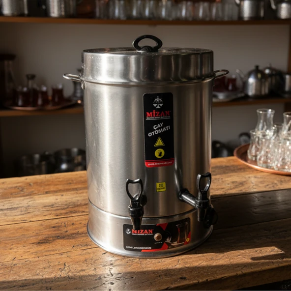 Mizan 250 Bardak Endüstriyel Çaymatik - Paslanmaz Çelik Çay Otomatı - Resim 5