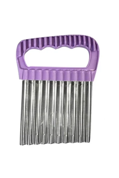 LitaeTrend Özel Tutacaklı Şekilli Sebze Ve Meyve Kesme Aleti Cips Doğrayıcı Royaleks-35126 - Resim 2