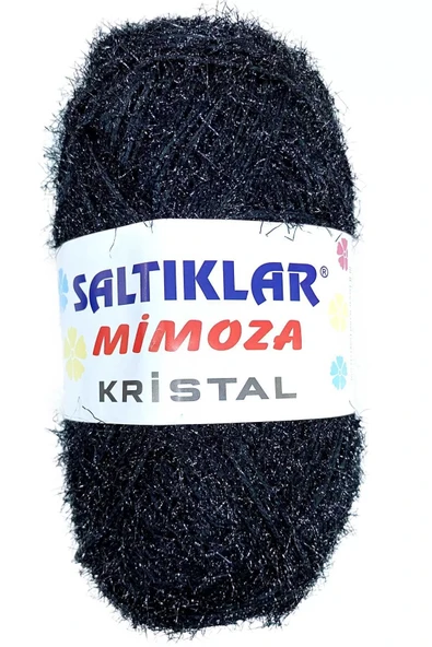 LitaeTrend 1 Adet Mimoza Kristal Işıltılı Şal Patik Yelek İpi SİYAH ürün görseli 1