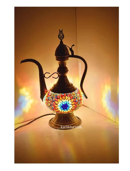 otantik ıbrık abajur büyük - Resim 3