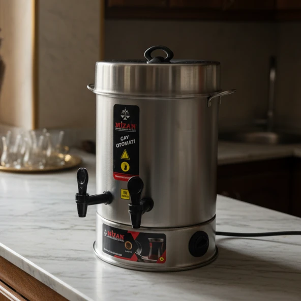 Mizan 160 Bardak Endüstriyel Çaymatik - Paslanmaz Çelik Çay Otomatı - Resim 3