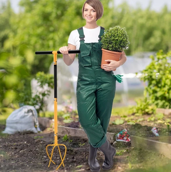 Uzun Saplı Bükümlü Manuel Çapa Aleti - Resim 2