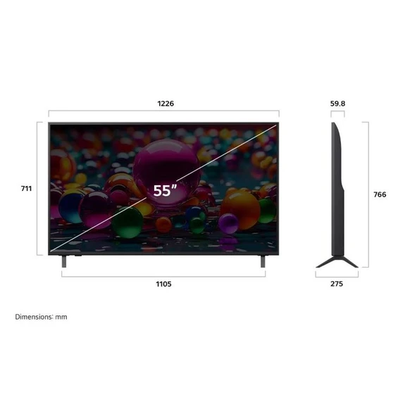 LG 55UA85006LA 55" 139 Ekran 4K Ultra HD LED Televizyon - Resim 4