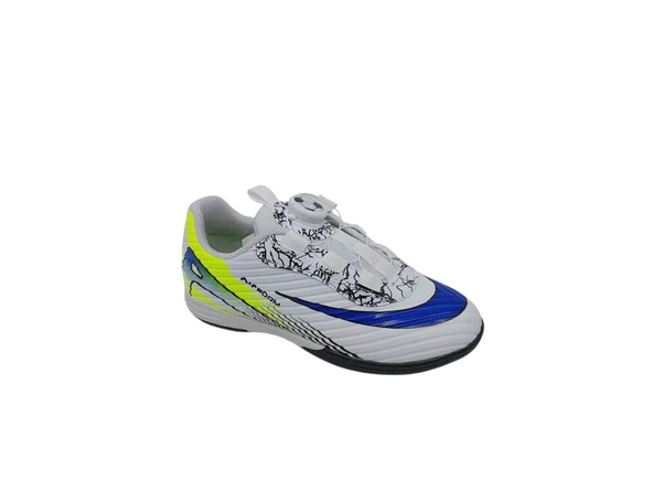 Laliga 620 Çocuk Beyaz Saks Desenli Halı Saha Ayakkabı - Resim 4