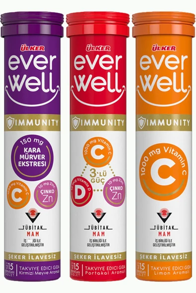 Ülker EverWell 3'lü Paket Takviye Edici Tablet ürün görseli 1