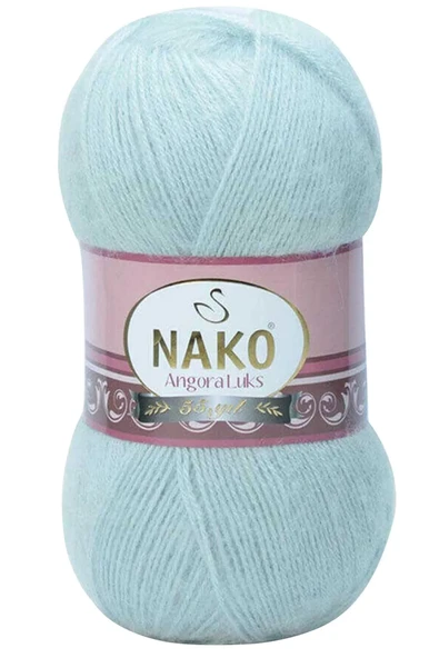 LitaeTrend 1 Adet Angora Lüks El Örgü İpi Saraylı Mint 10471 ürün görseli 1