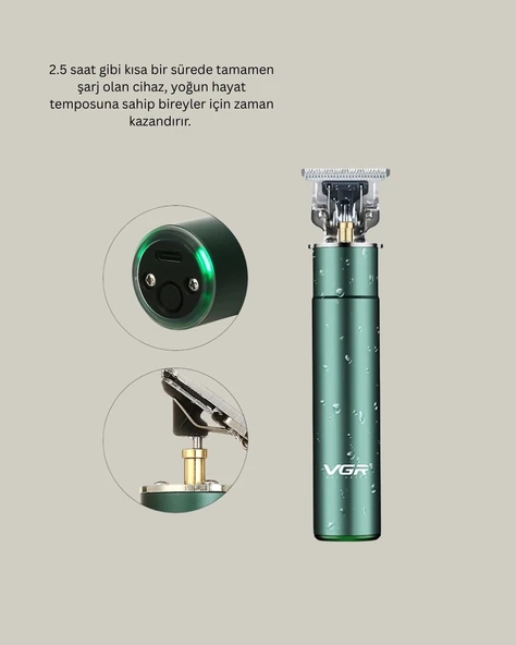 CEYLAN ADAM USB Hızlı Şarjlı 3 Saat Kullanımlı Saç Kesme Makinesi - Resim 2