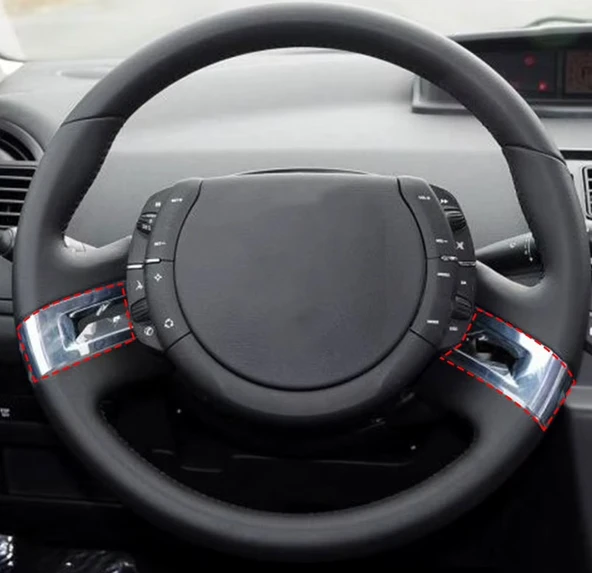 Citroën C4 Classic Krom Direksiyon Kaplama Sticker 2012–2016 - Resim 5