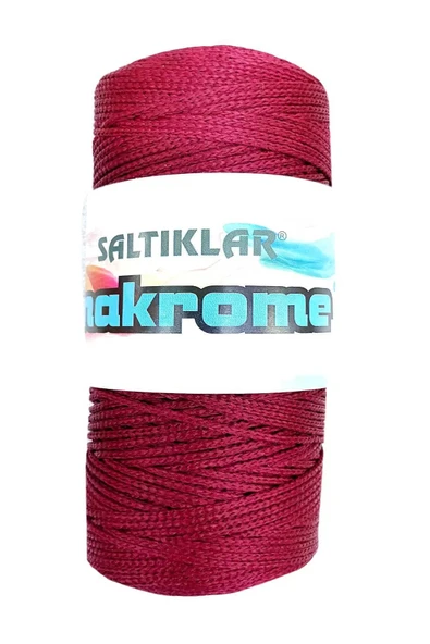 LitaeTrend 1 Adet Polyester Makrome İpi 1560 Bordo 100 gr ürün görseli 1