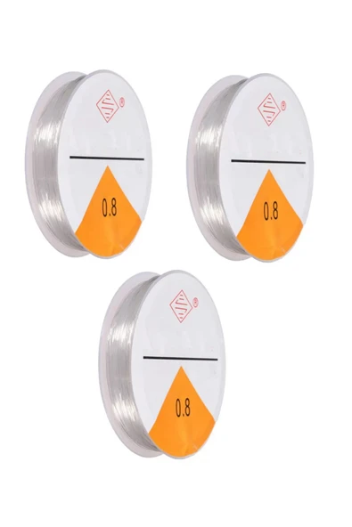 LitaeTrend 3x5 Metre Lastikli Misina Bileklik İpi 0,8 mm ürün görseli 1