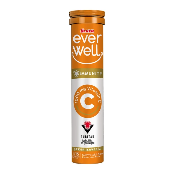 Ülker Everwell C Vitamin Aserola Efervesan Tablet 67.5 G x 2 Adet - Resim 2