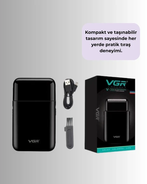 CEYLAN ADAM Kart Tasarımlı Şarjlı Tıraş Makinesi | 2 Başlıklı Hassas Kesim - Resim 2