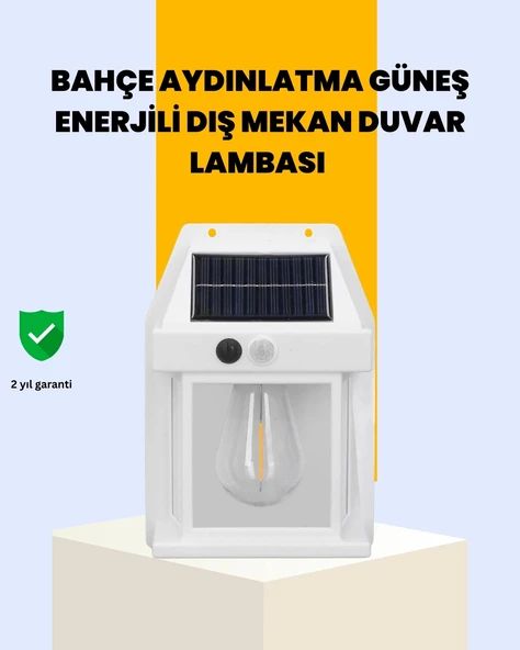 CEYLAN ADAM Sensörlü Solar Led Dış Duvar Aydınlatma ürün görseli 1