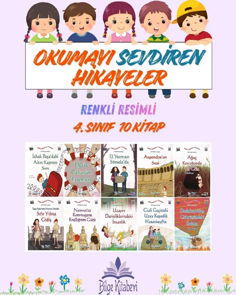 4. Sınıf Okumayı Sevdiren Renkli Resimli Hikayeler 16 - 10 Kitap ürün görseli 1