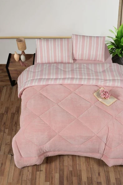 Kristal Soft Relax Uyku Seti Çift Kişilik Pudra ürün görseli 1