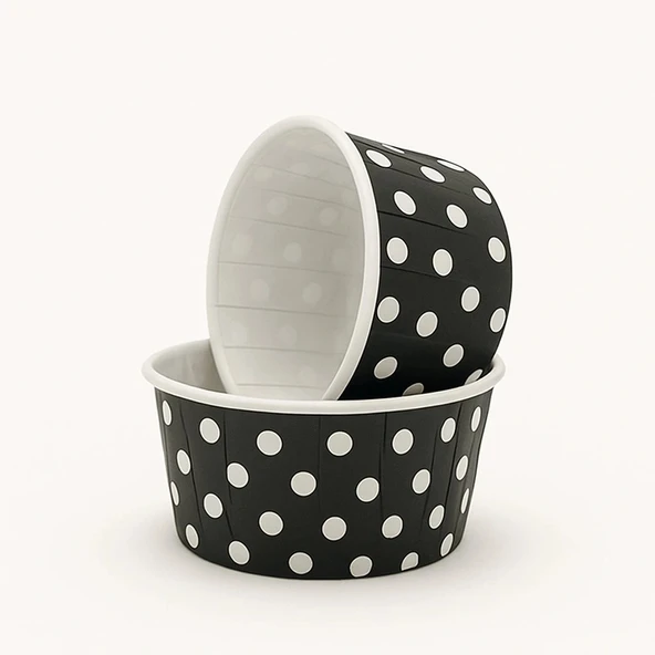 Dolphin Muffin-Kek Kapsülü Siyah Puantiyeli 50 Li ürün görseli 1