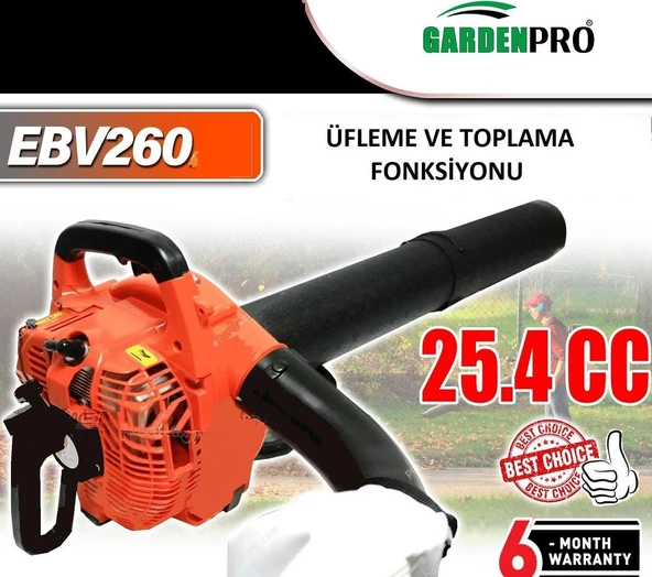 Gardenpro EBV 260 Benzinli Yaprak Toplama Ve Üfleme Makinesi - Resim 2