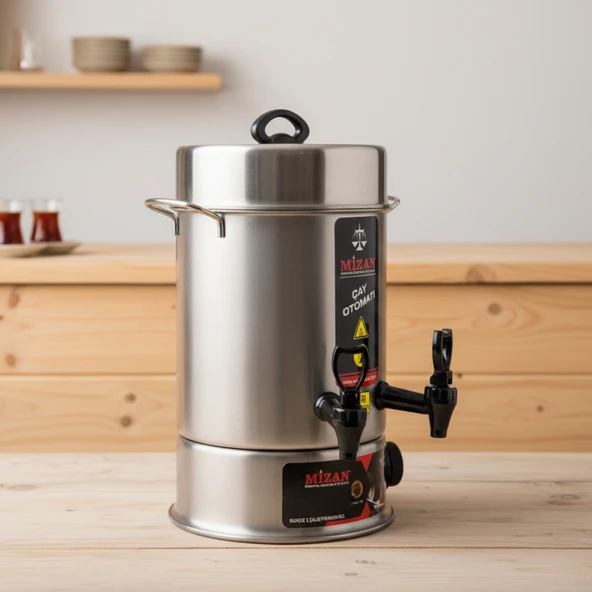 Mizan 60 Bardak Endüstriyel Çaymatik - Paslanmaz Çelik Çay Otomatı - Resim 5