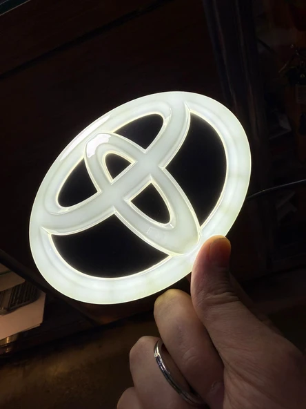 Qiaqi Toyota Led Amblem 14x10cm - Resim 2