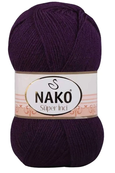 LitaeTrend 1 Adet Süper İnci El Örgü İpi 100 gr Mor 3260 ürün görseli 1