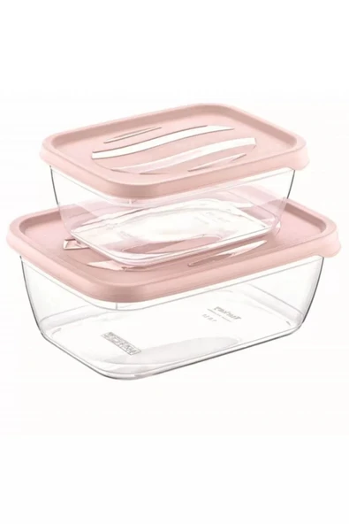 LitaeTrend 2'li Saklama Kabı Diktörtgen Royaleks-ÇNK2163 - Resim 2