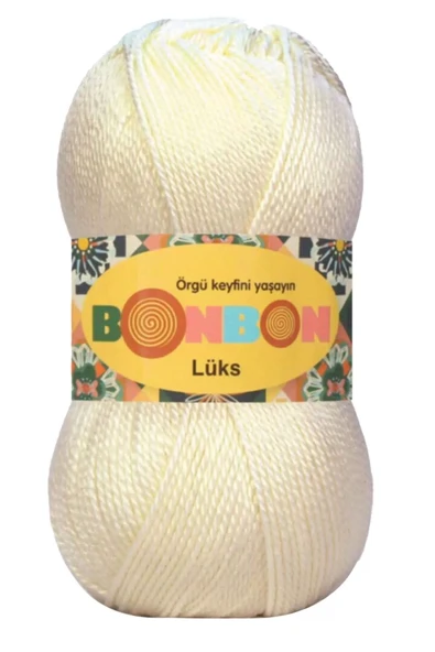 LitaeTrend 1 Adet Lüks Patik İpi Yünü Krem 98223 ürün görseli 1