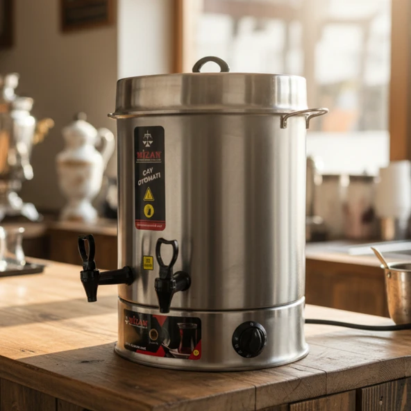 Mizan 250 Bardak Endüstriyel Çaymatik - Paslanmaz Çelik Çay Otomatı - Resim 3