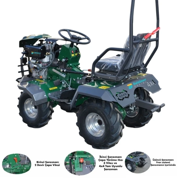Kaan 26 M Çapa Makinesi 4x4 (dizel) - Resim 2
